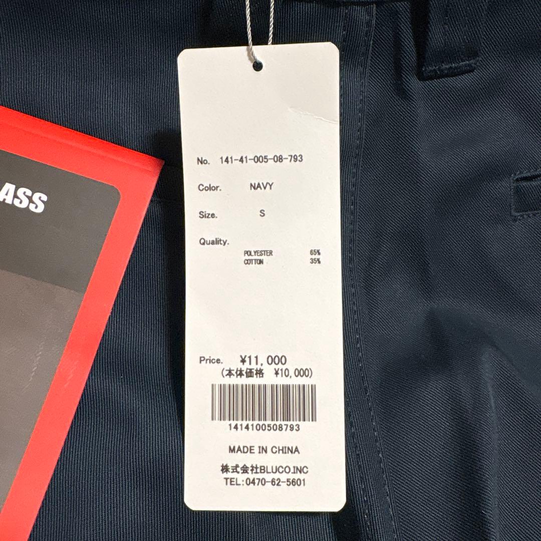 BLUCO ブルコ ワークパンツ 141-41-005 ネイビー　Sサイズ