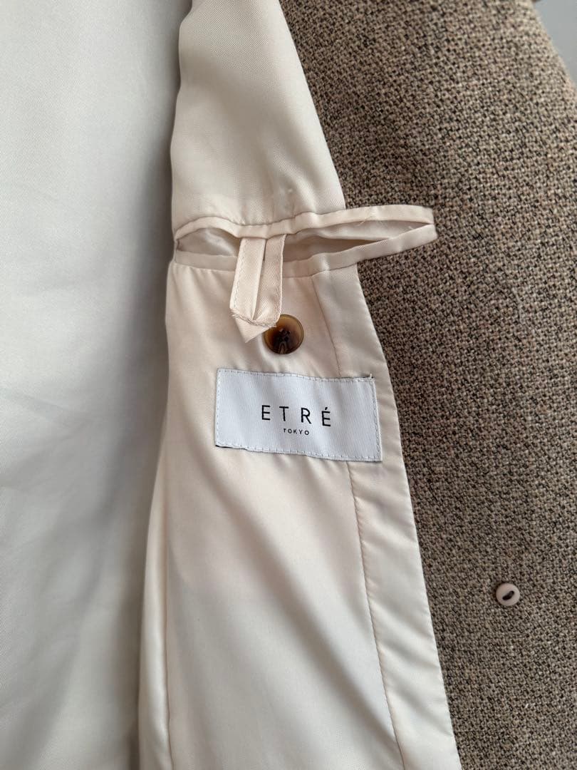 etretokyo ピークドラペルウールジャケット