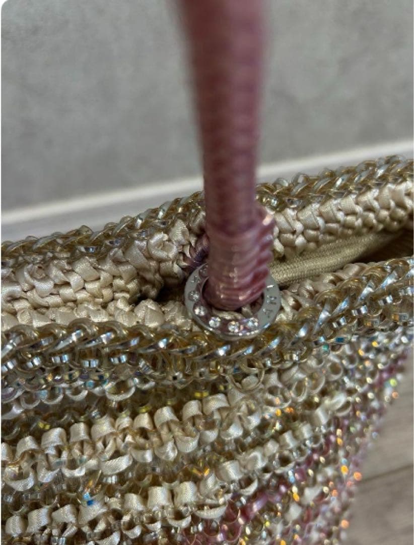 ANTEPRIM アンテプリマ　ワイヤーバッグ　ピンク　バケツ型