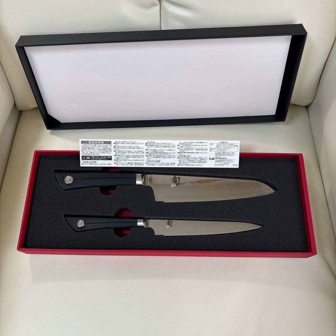 【タイムセール】【新品未使用】貝印 旬Sora ナイフ、包丁2点セット