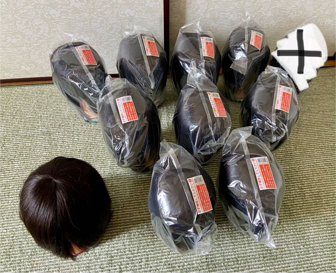ビューラックス 美容師実技試験用 カットウィッグ 未使用10体