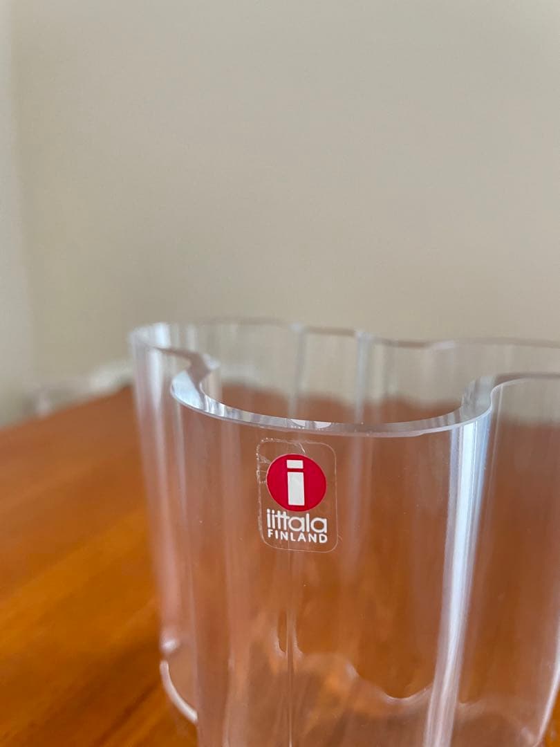 イッタラ  アルヴァアアルトベース クリア 95mm 花瓶