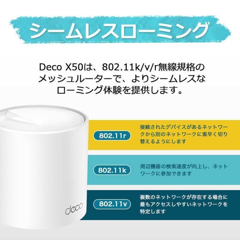 新品TP-Link Deco X50 AX3000 Wi-Fi6システム2パック
