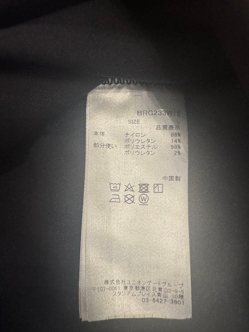 BRIEFING GOLF ハーフジップシャツ ブラックL