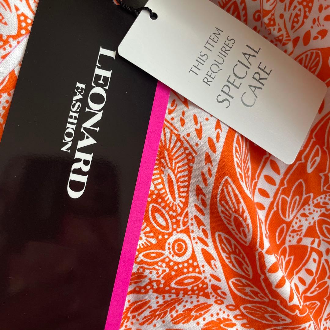 n*6様 新品❣️LEONARD オレンジ 半袖トップス サイズ40