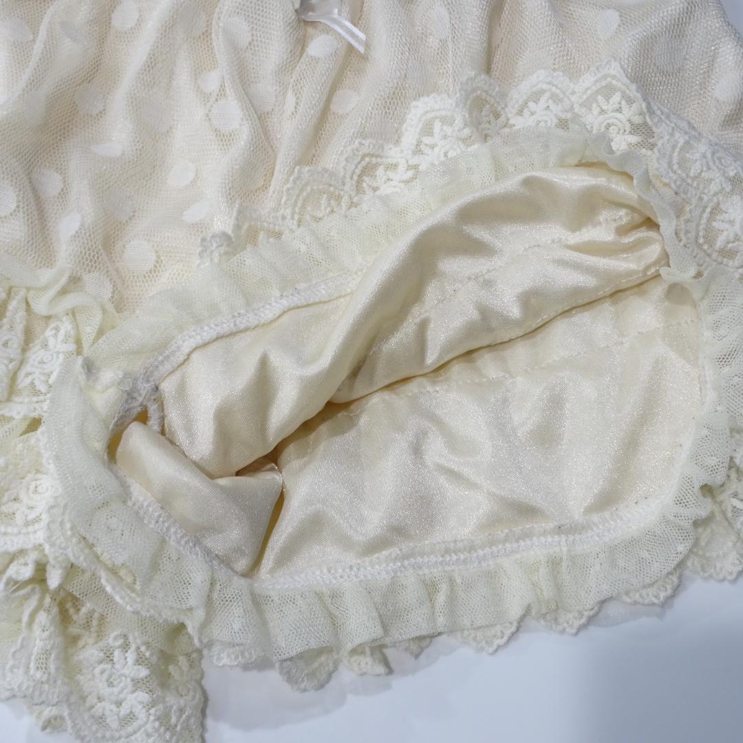 LIZ LISA フリルインナーパンツ　スカパンショートパンツ ドット柄きなりO