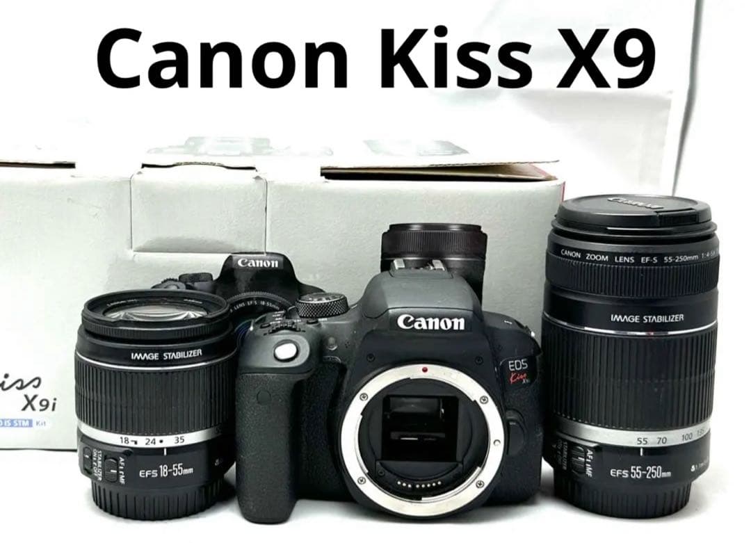 ショット数4,000のみ！Canon EOS kiss X9ズームレンズキット♪