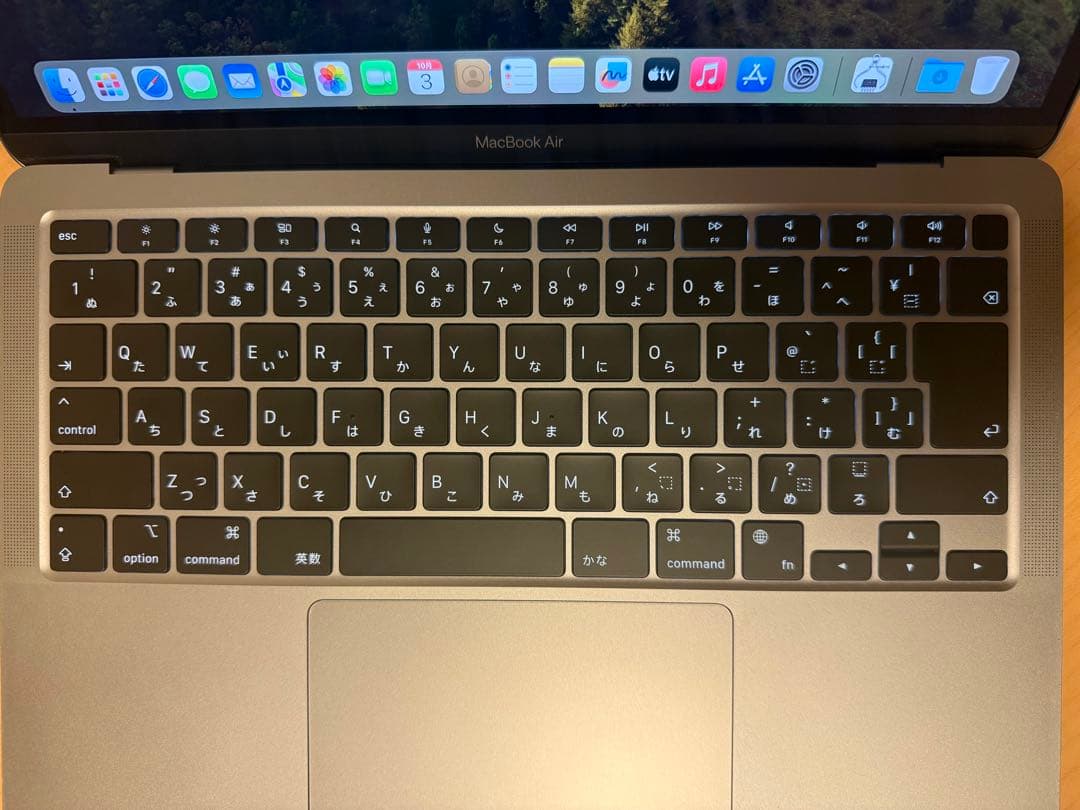 バッテリー最大容量96%MacBookAir M1 2020 8GB/258GB