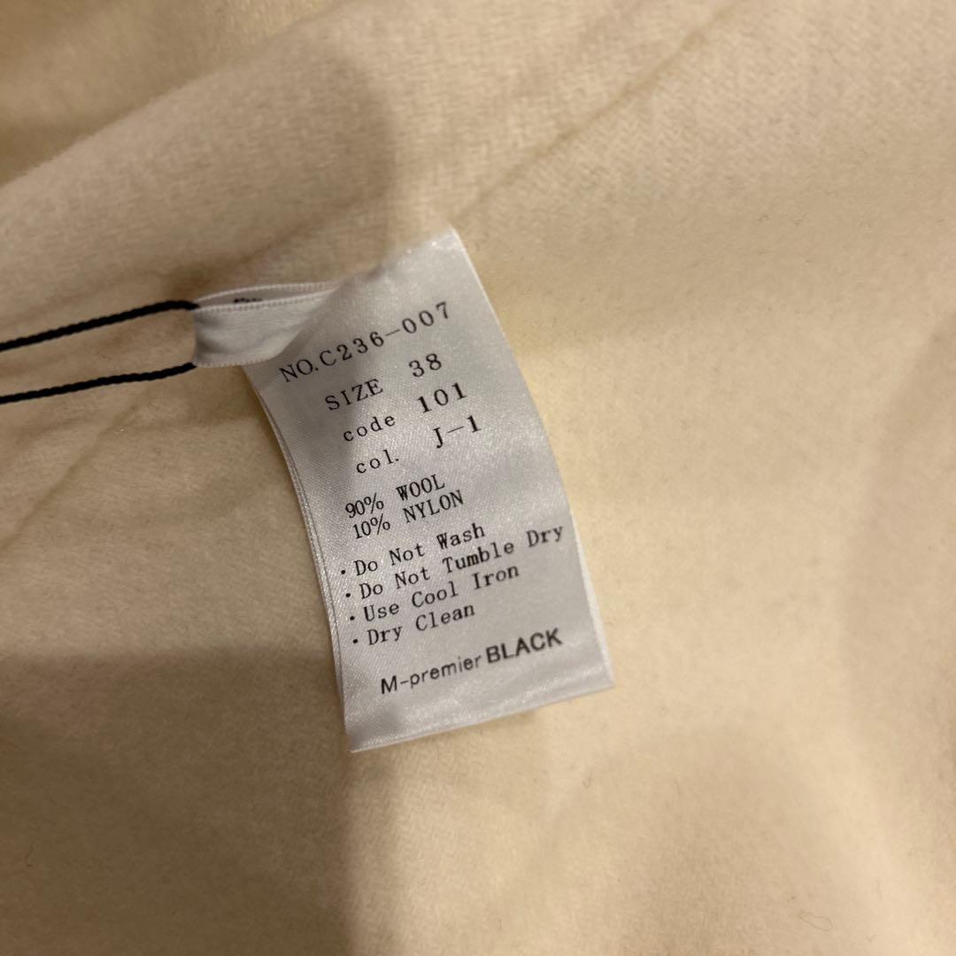 新品　M-premierBLACK アイボリー ケープ