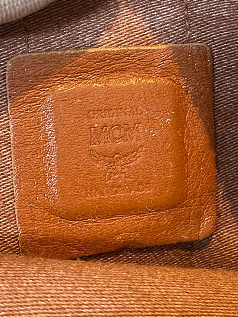 MCM エムシーエム　モノグラム レザー　ウエストポーチ　ボディバッグ