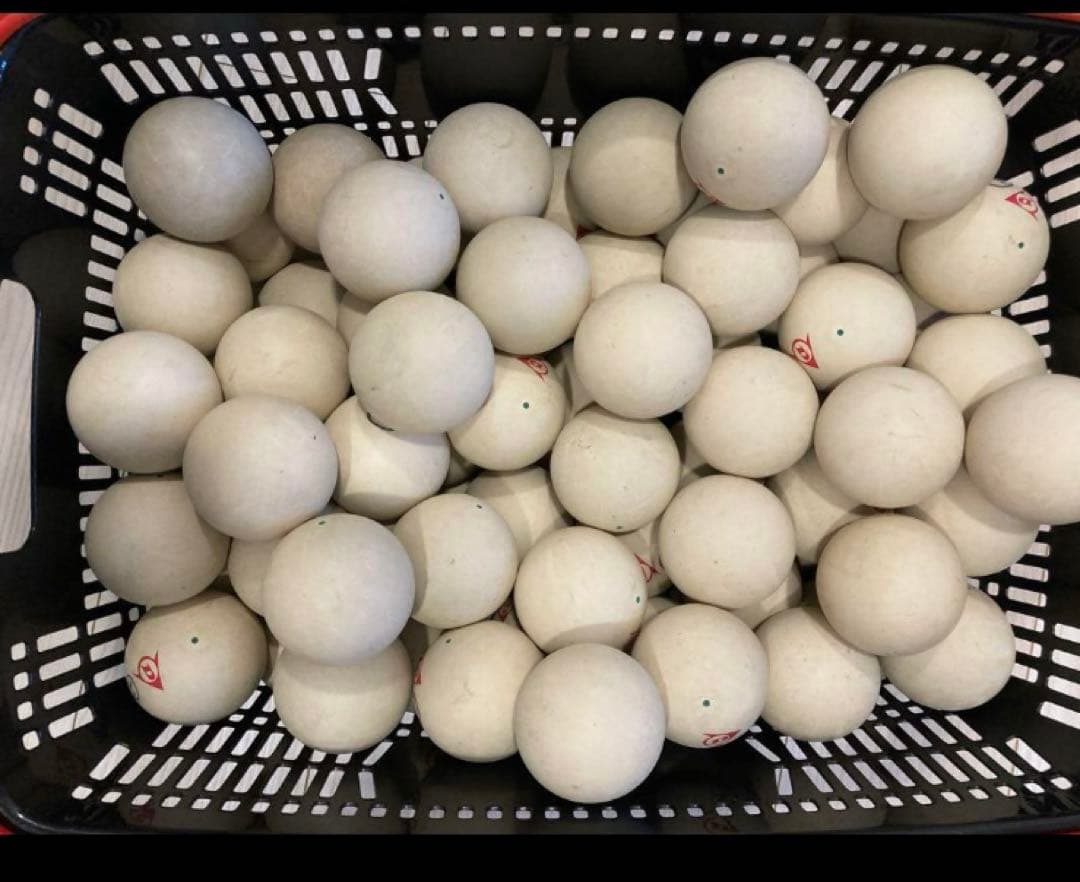 ソフトテニスボール　100球　ダンロップ公認球9割以上