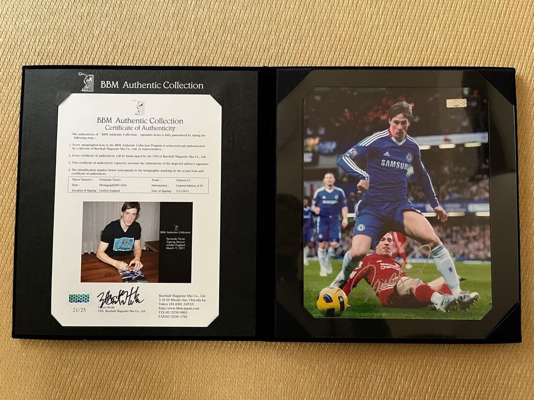 フェルナンド・トーレス 直筆サイン入り写真