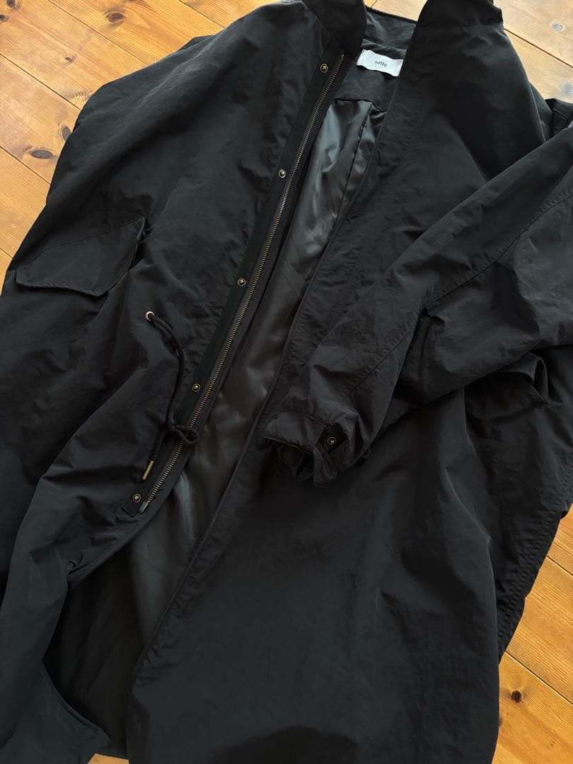 natto ハイクオリティ ミリタリーモッズコート / ブラック