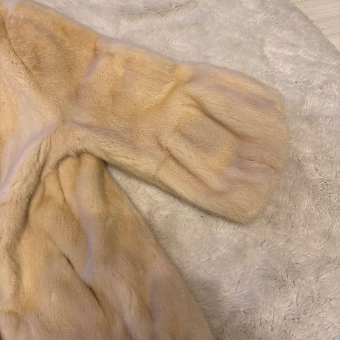 NORTH BEACH ベージュ ファーコート Mサイズ　ミンクかコート