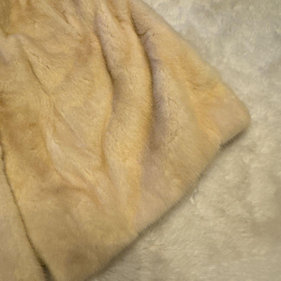 NORTH BEACH ベージュ ファーコート Mサイズ　ミンクかコート