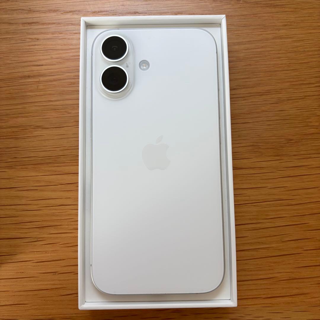 【美品・動作良好】iPhone16 128GB ホワイト SIMフリー