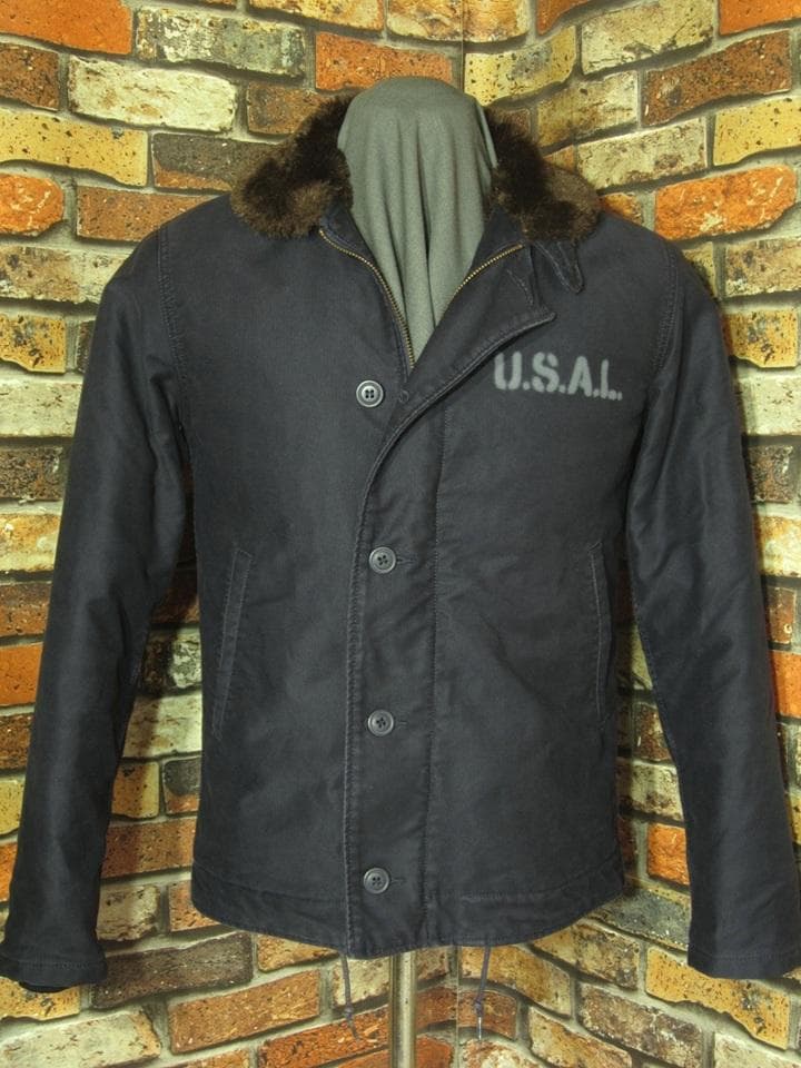 アルファ N-1デッキジャケット Mサイズ38 戦艦大和 裏ボア 松岡佳博