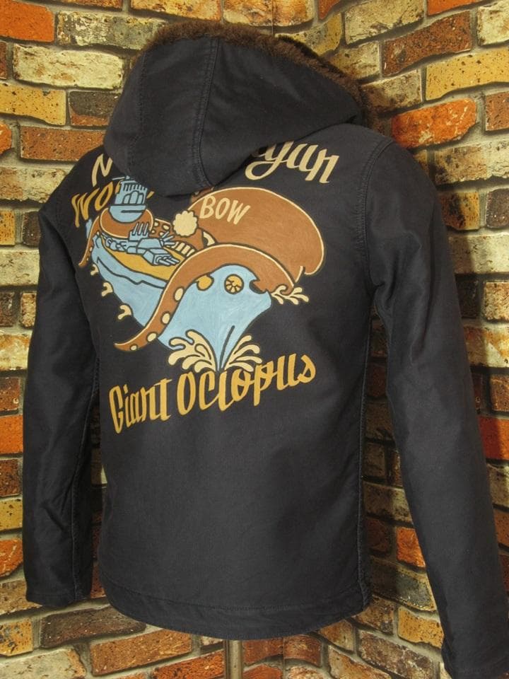 アルファ N-1デッキジャケット Mサイズ38 戦艦大和 裏ボア 松岡佳博