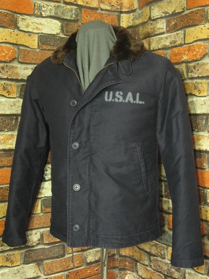 アルファ N-1デッキジャケット Mサイズ38 戦艦大和 裏ボア 松岡佳博