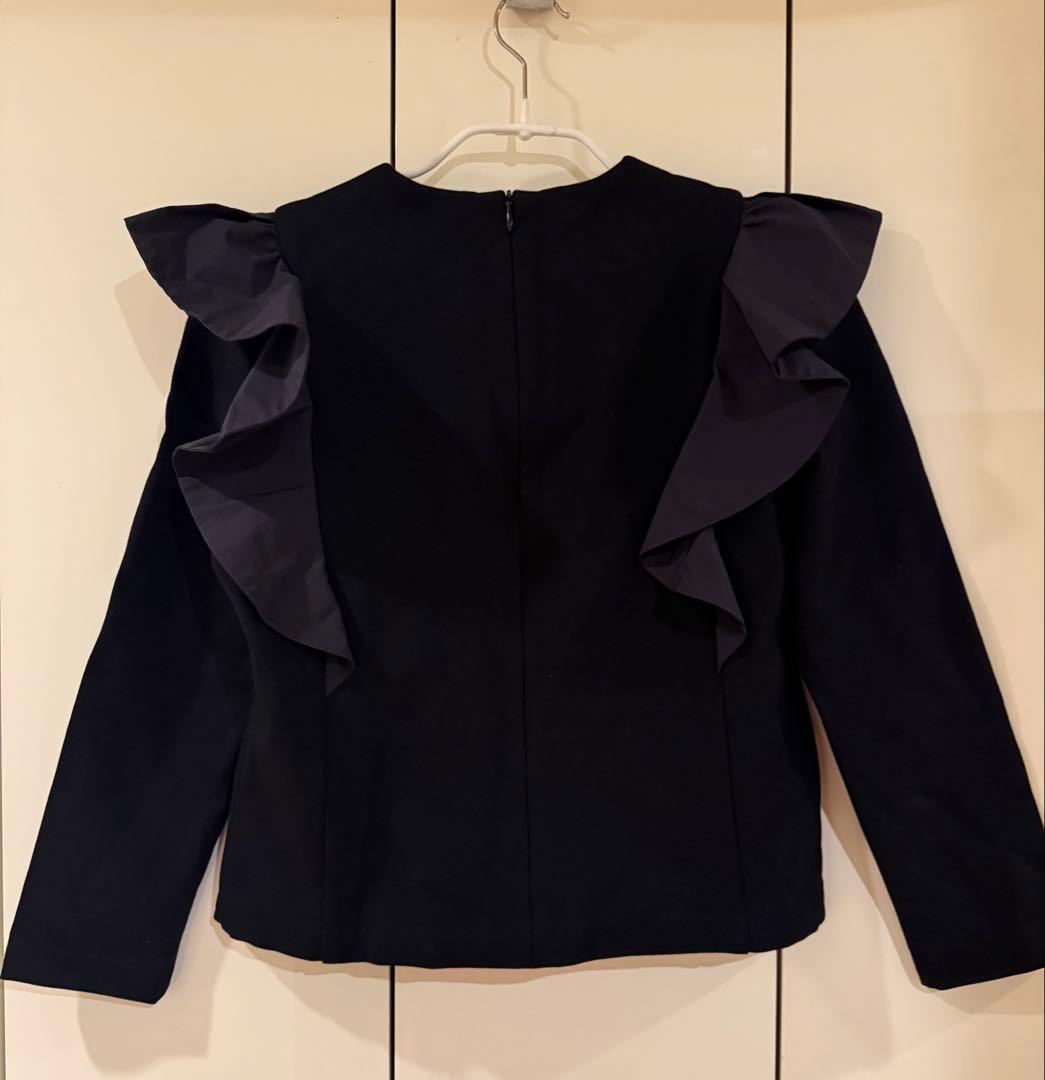 ボーダーズアットバルコニーフリル長袖トップス