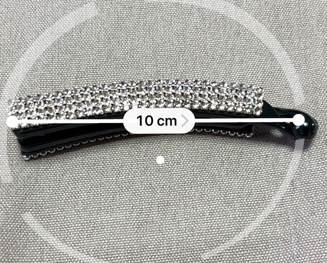 Complex Biz バナナクリップ　スワロフスキー　ピンク色