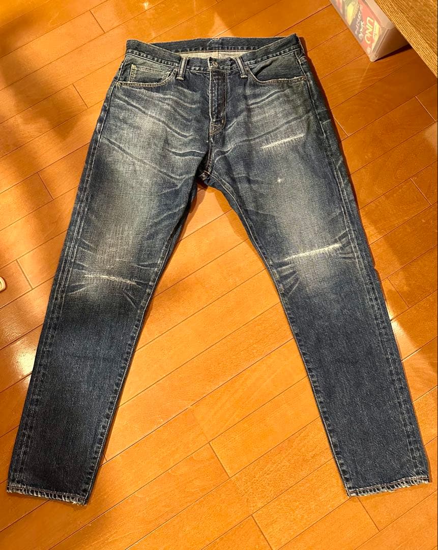 SEQUEL × FRAGMENT DAMAGE DENIM PANTS S