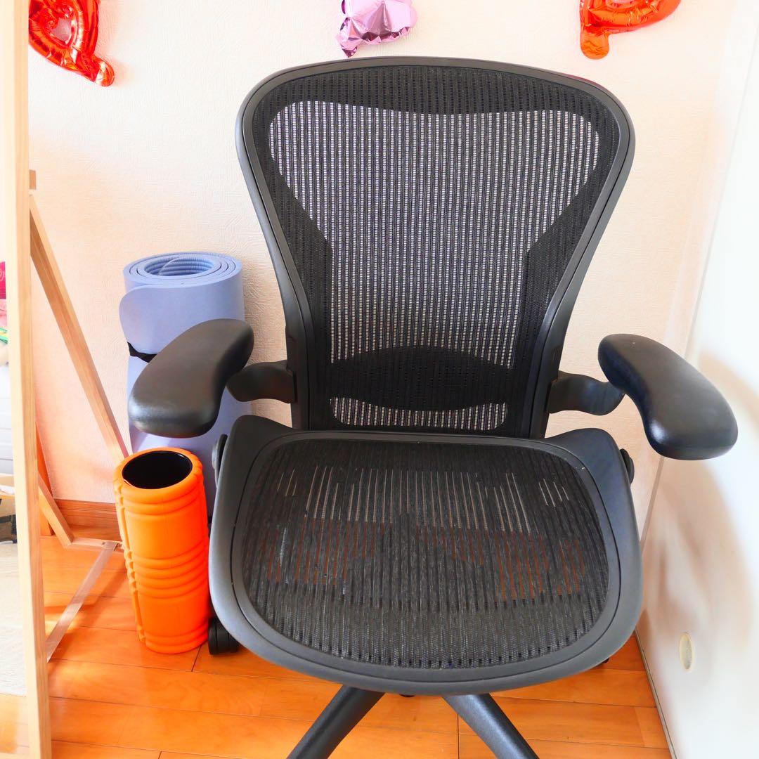 [送料込み]ハーマンミラーアーロンチェア(肘付ハイバックチェア)