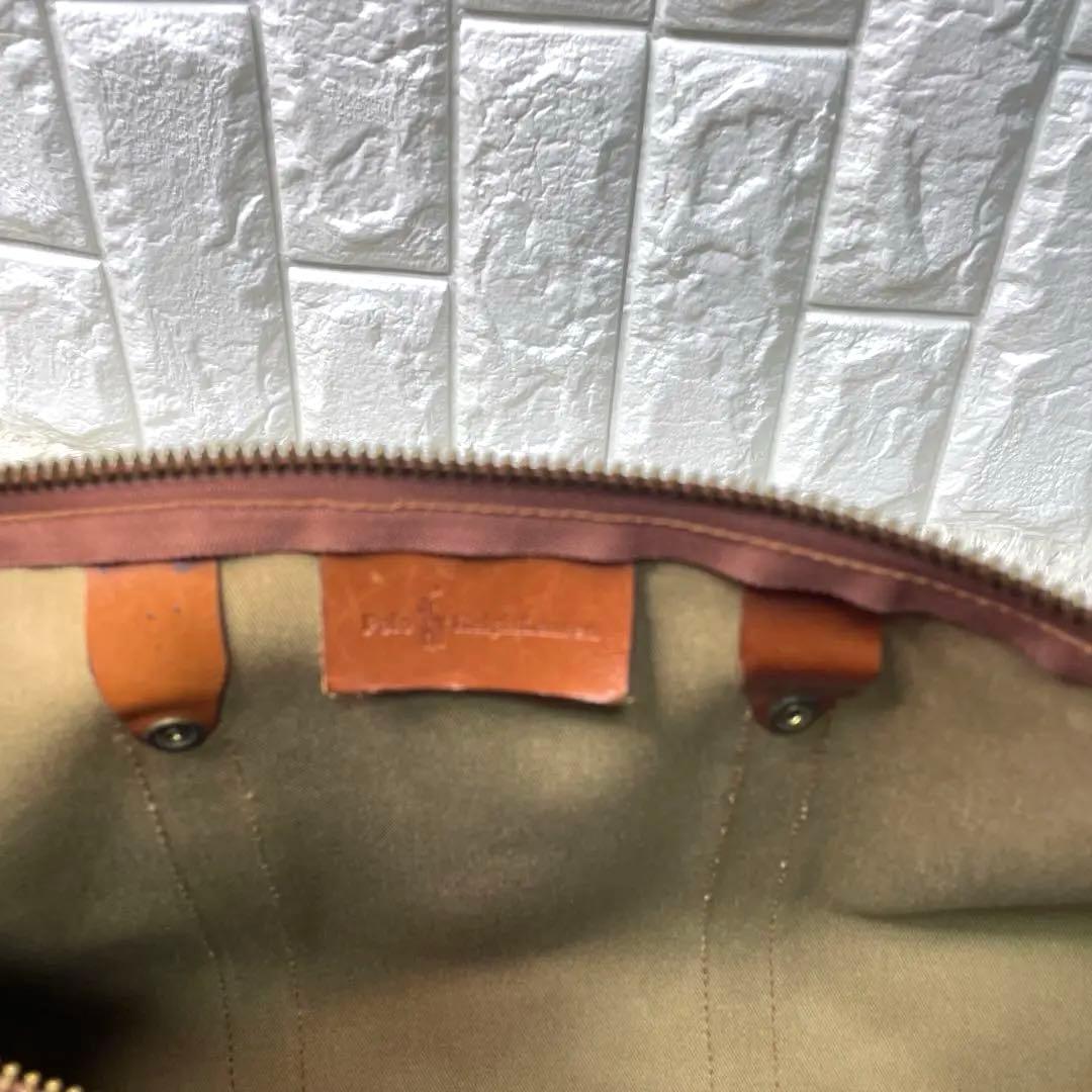 美品　希少　ポロラルフローレン　ボストンバッグ　チェック　2way PVC