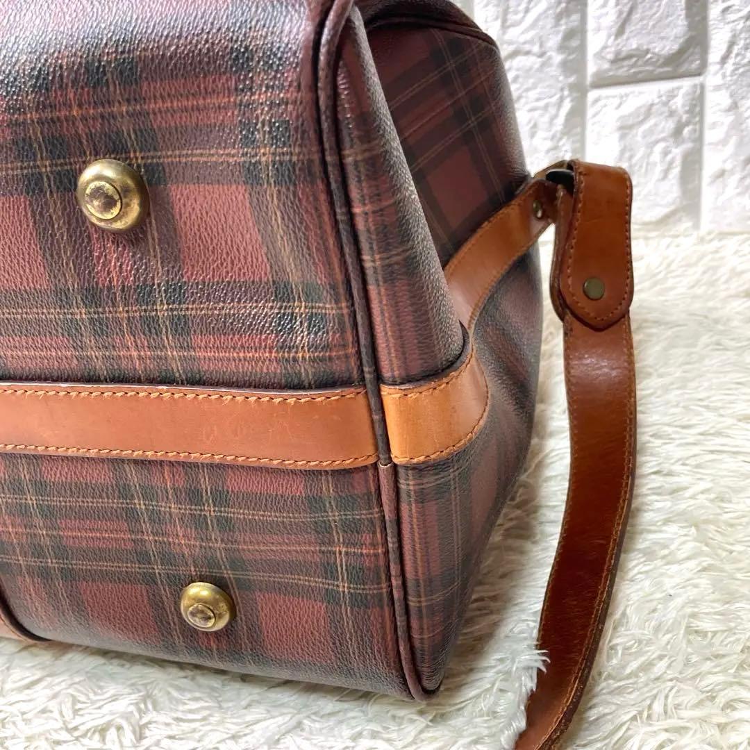 美品　希少　ポロラルフローレン　ボストンバッグ　チェック　2way PVC