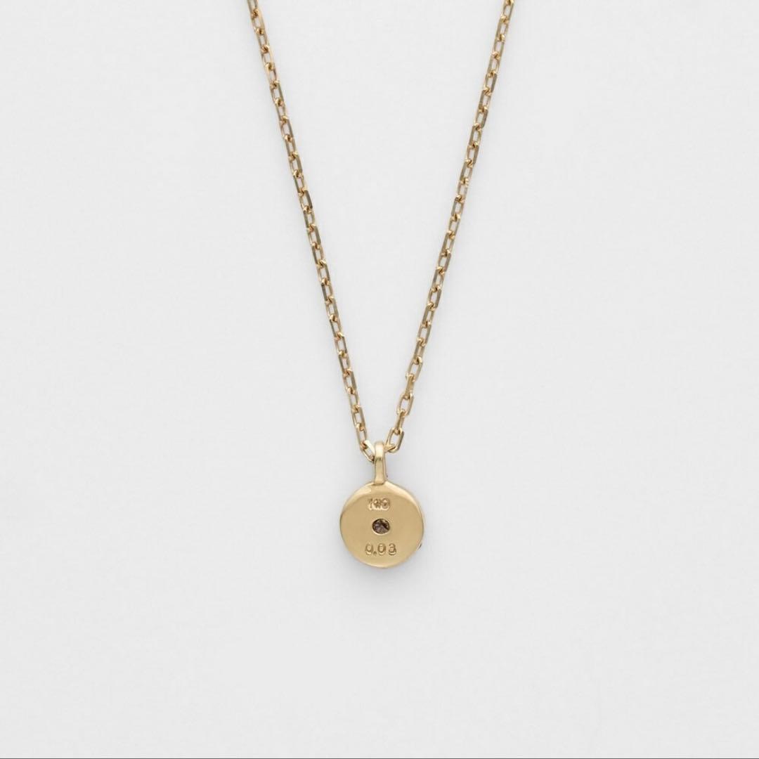 (現行品)agete K10 ダイヤモンド シャンデリア ネックレス 40cm