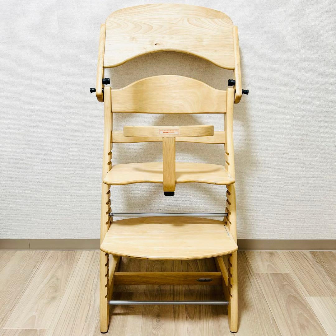 極美品 大和屋 すくすくチェアスリムプラス 純正セーフティベルト付 ハイチェア