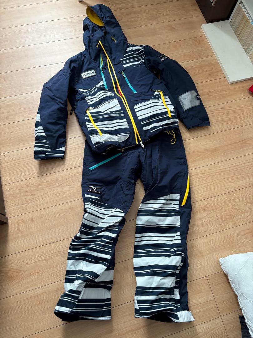 Mizuno スキーウェア ネイビー/ストライプ