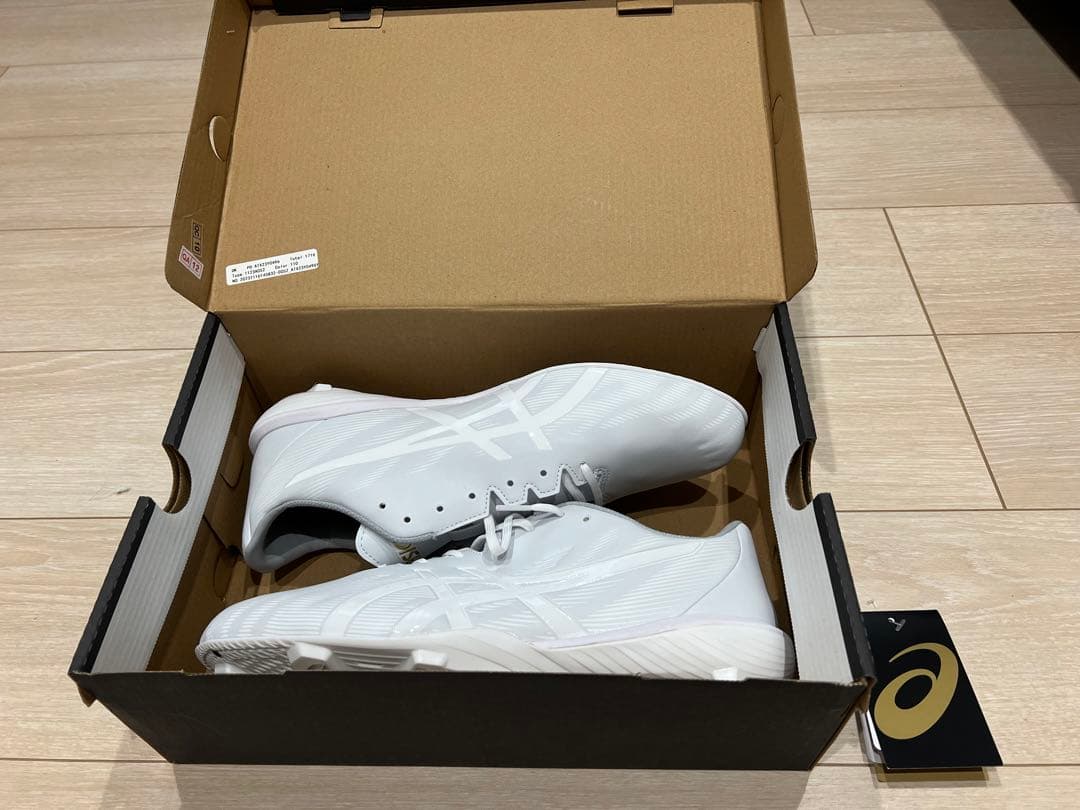 アシックス 野球 白スパイク asics GOLDSTAGE