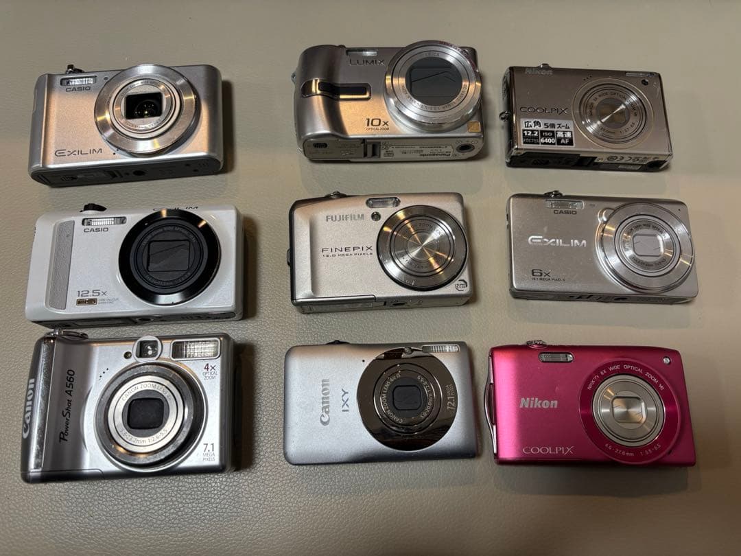 デジタルカメラ　9台　ジャンク