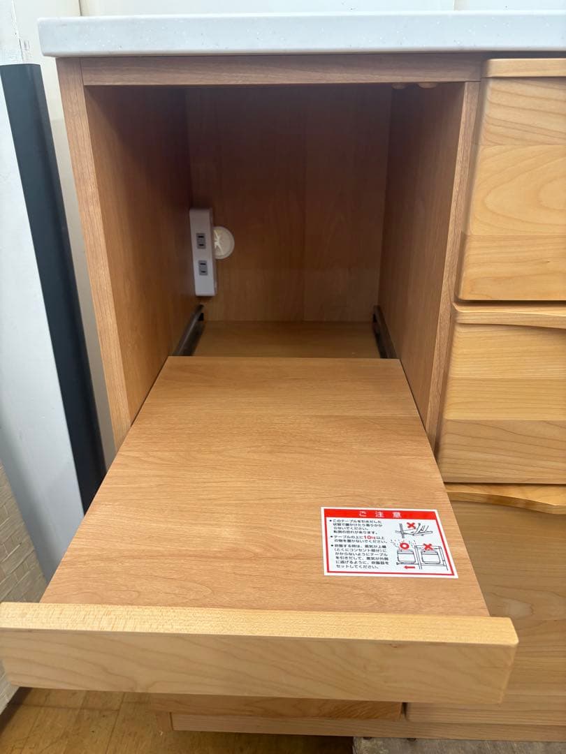 M132キッチンカウンター 幅1005mm 4引き出し