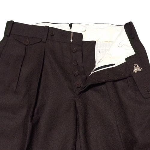 美品定価41800 GLADHAND STOMP FITトラウザーズ ブラウンM