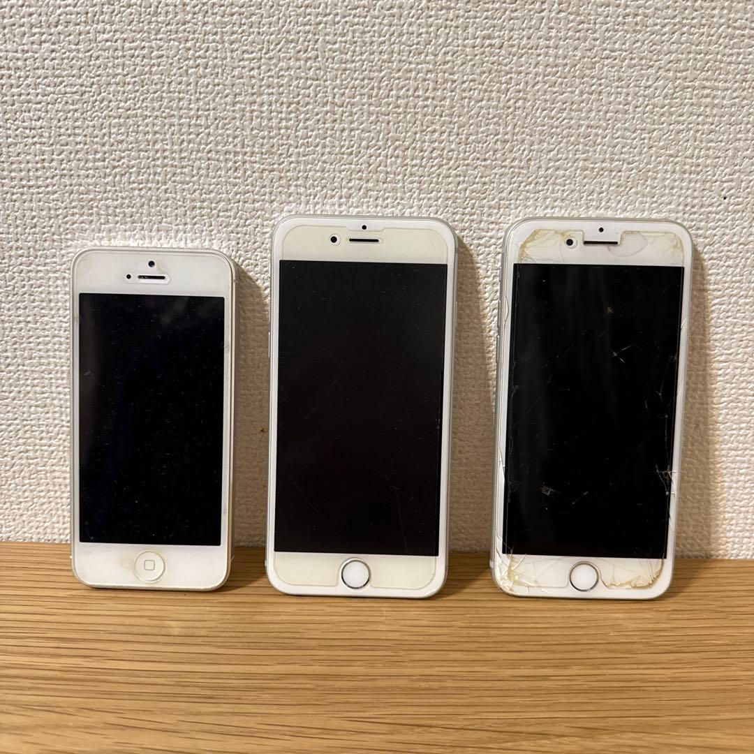 Apple iPhone 5 6 7 シルバー 本体 ジャンク品