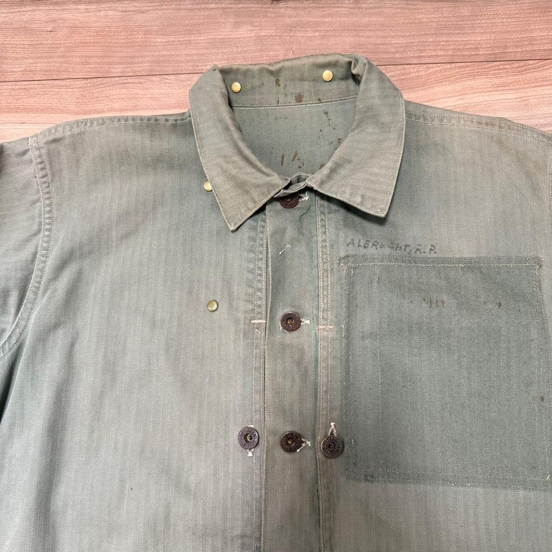 1940年代 40sカスタムUSMC P44ヘリンボーン　HBTP−44米軍実物