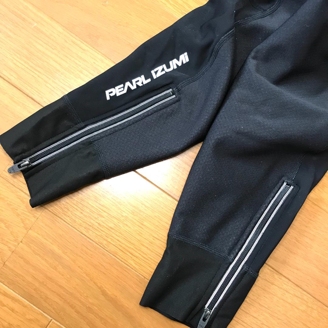 新品タグ付】パールイズミ　レディース　ウィンドブレーク　黒　裏起毛　Sサイズ　⑩