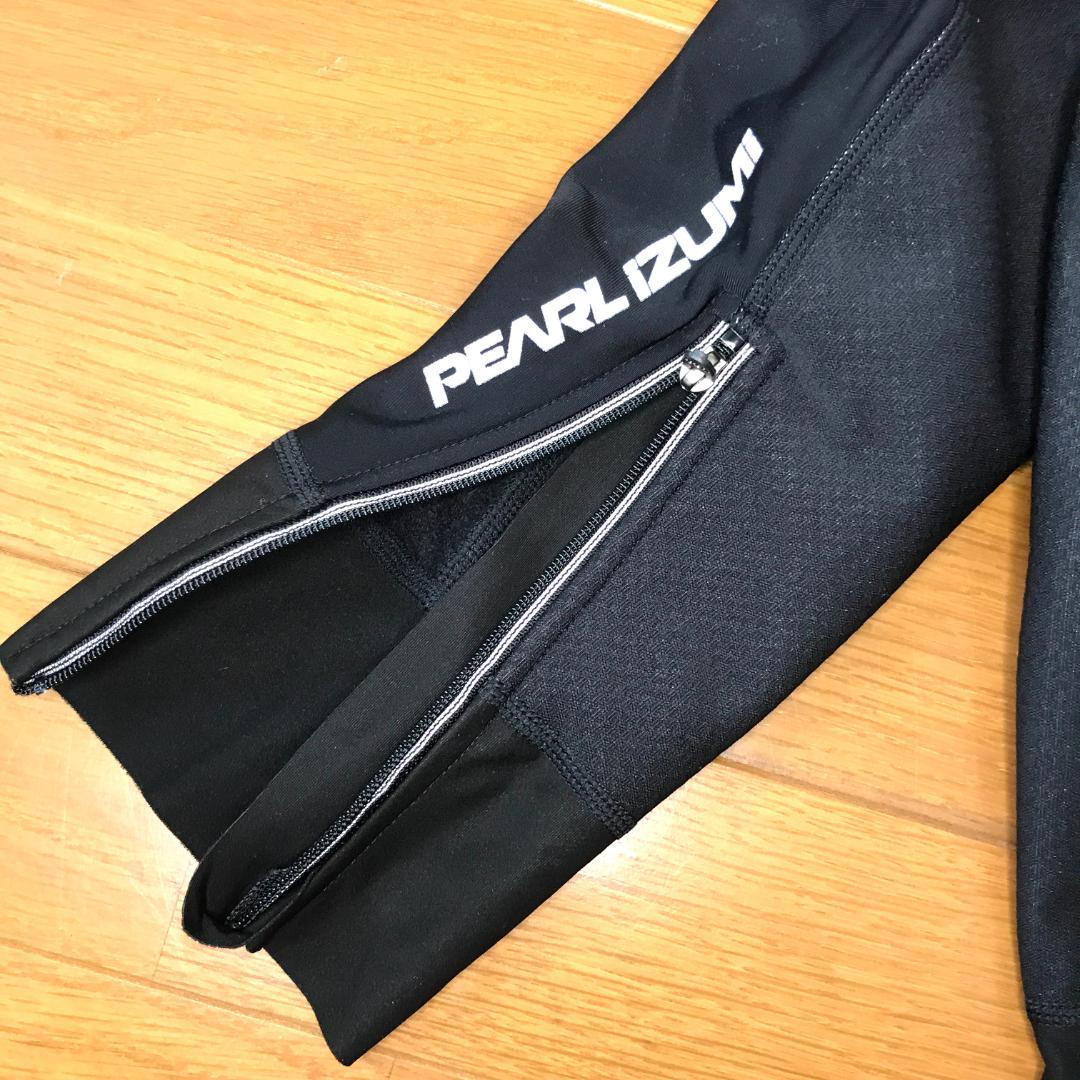 新品タグ付】パールイズミ　レディース　ウィンドブレーク　黒　裏起毛　Sサイズ　⑩