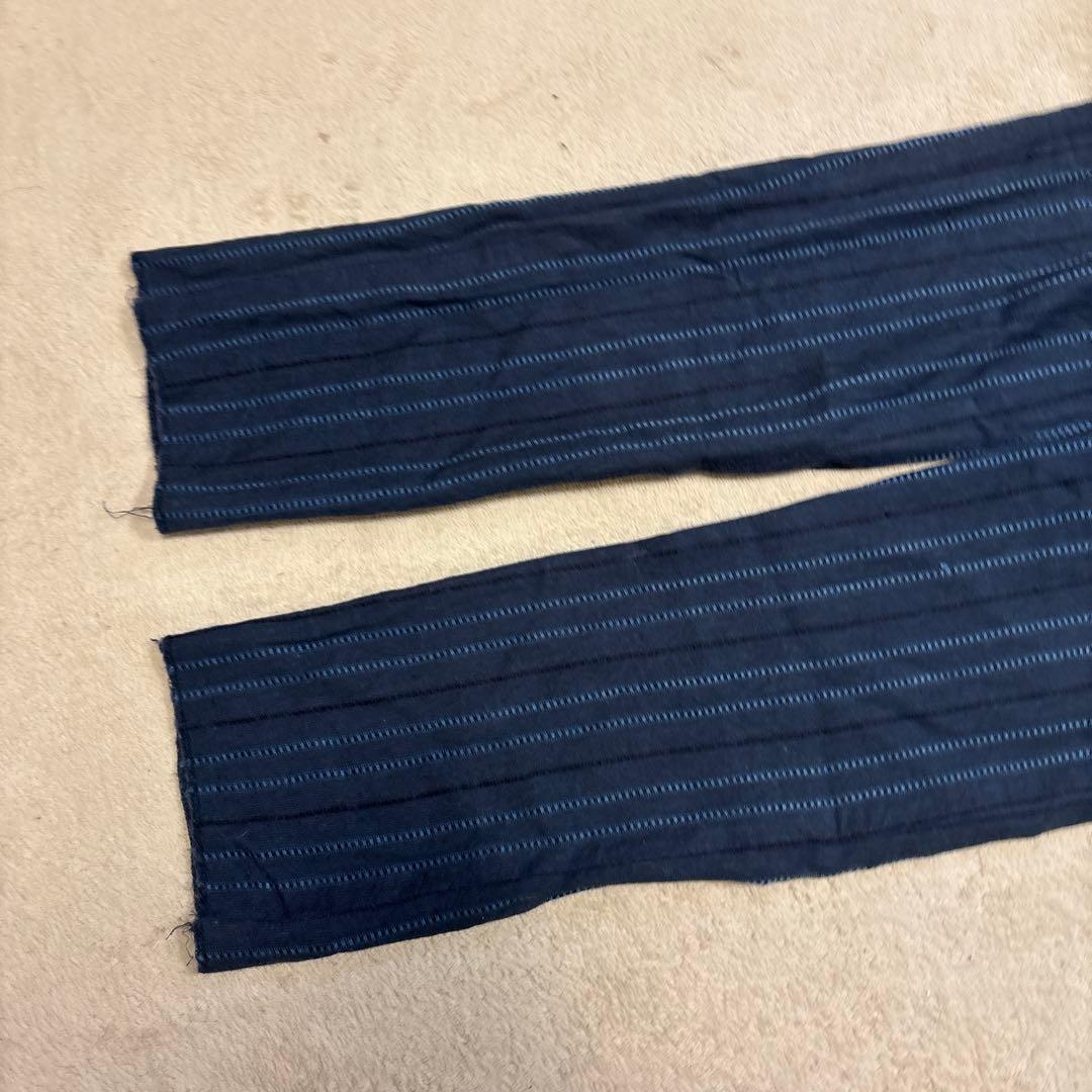 コムデギャルソンオム 田中オム ストライプ スラックス AD2000 ブルー