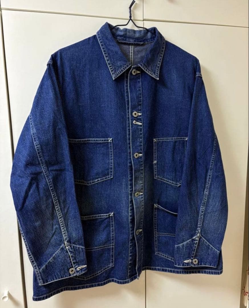 【美品】A.PRESSE \"DENIM COVERALL JACKET サイズ3