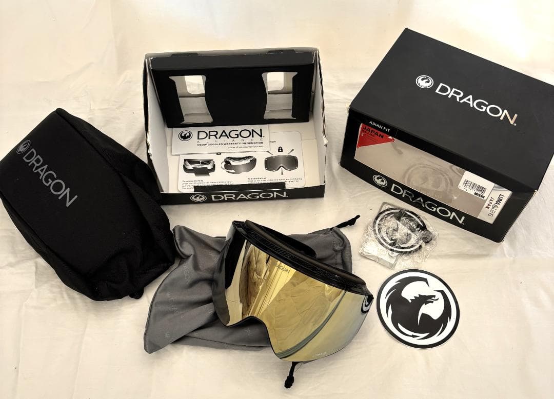 DRAGON　PXV JAPAN-FIT GOLD スノーゴーグル