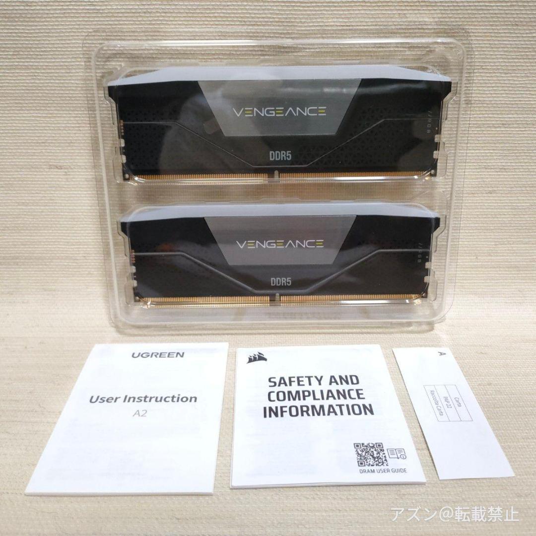 メモリー CORSAIR DDR5-6000MHz VENGEANCE RGB 32GB