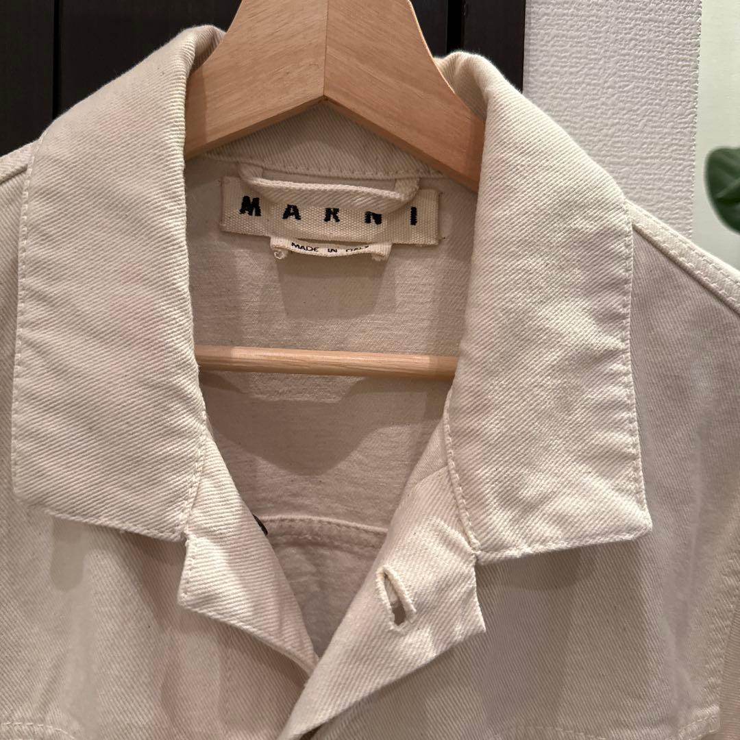 MARNI デニムジャケット ホワイト ベージュ マルニ