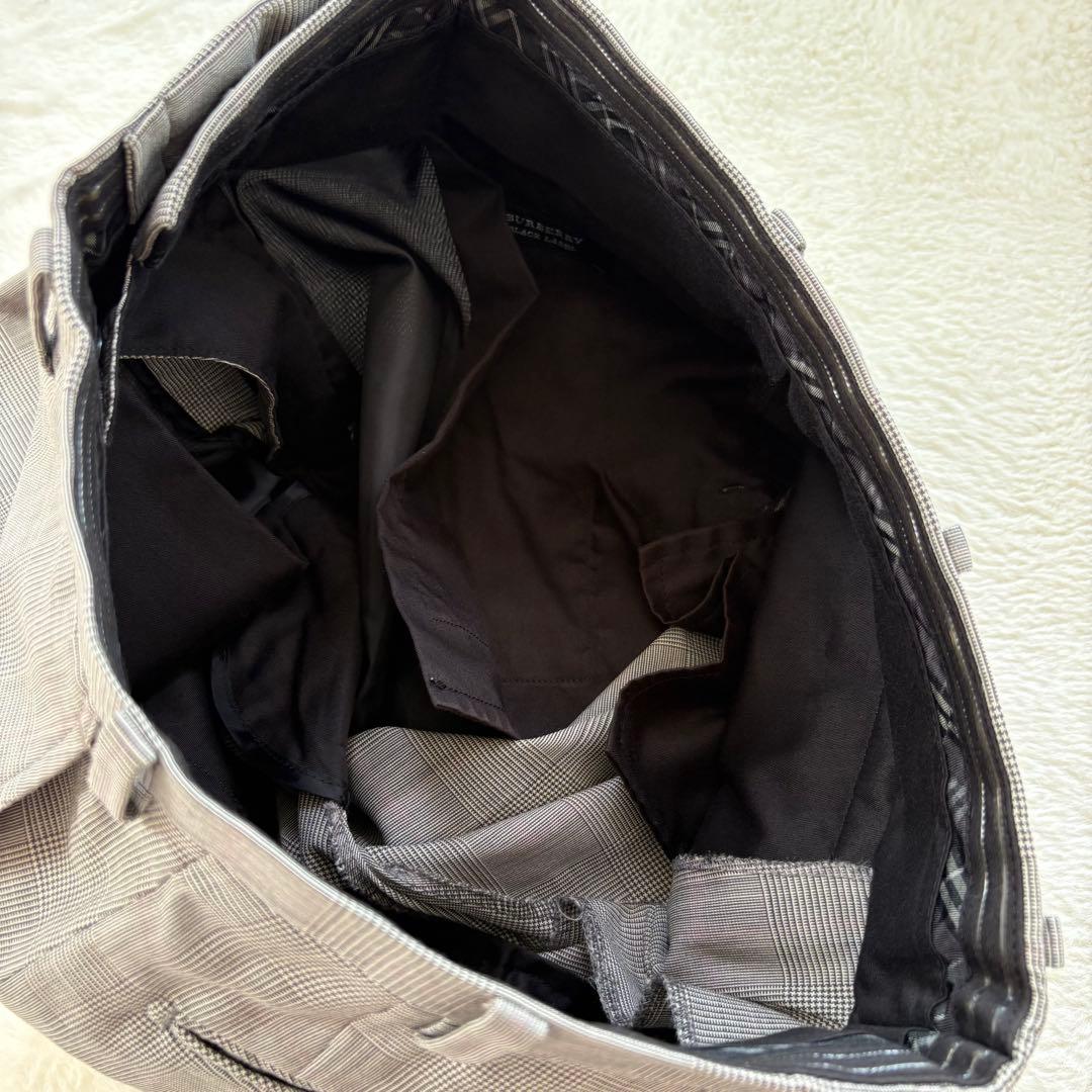 美品　バーバリーブラックレーベル　スーツ　セットアップ　グレー　チェック　36R