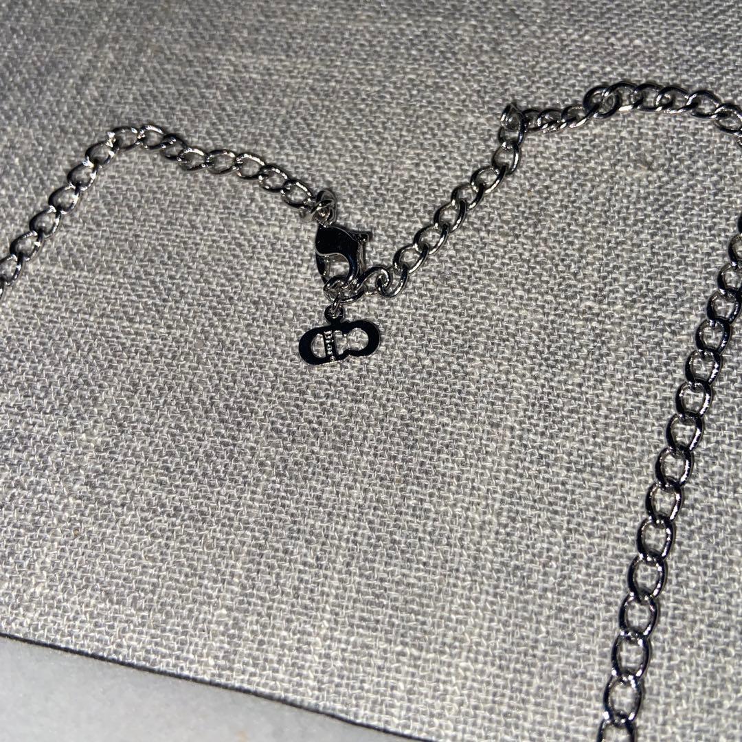 正規品 Dior シルバー CDロゴチェーンネックレス・チョーカー ヴィンテージ