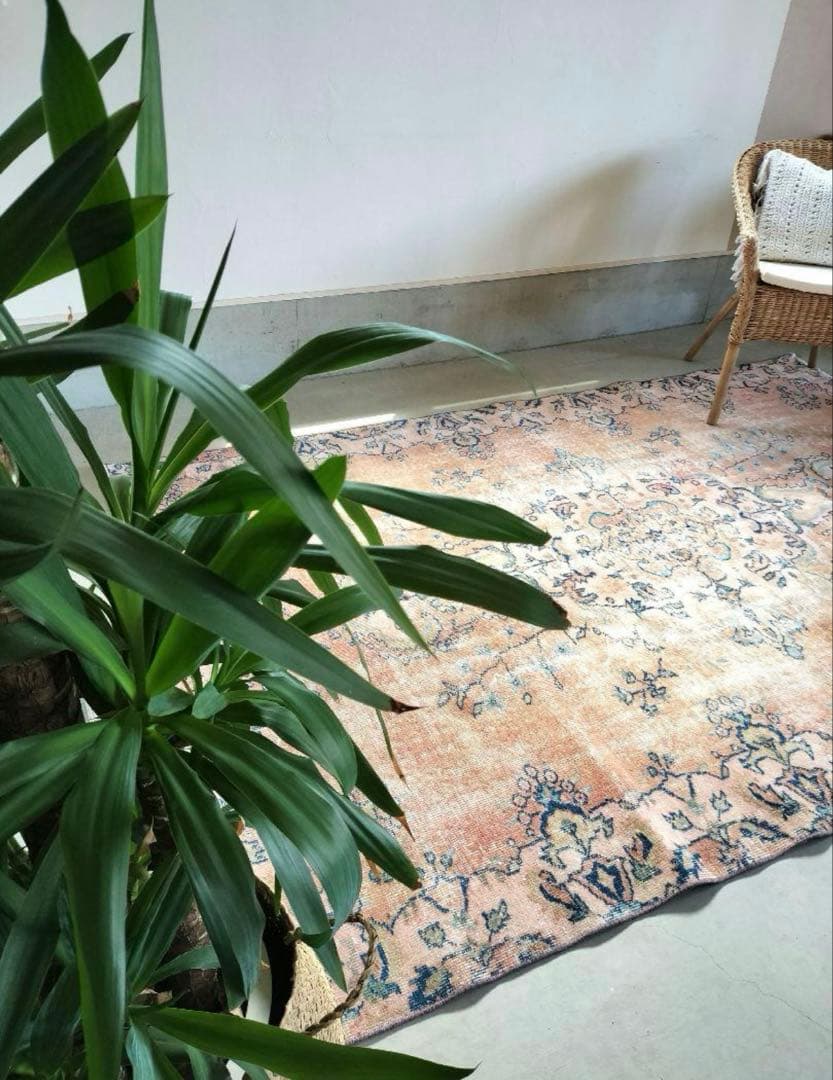 大判　vintage トルコ　ラグ　80s