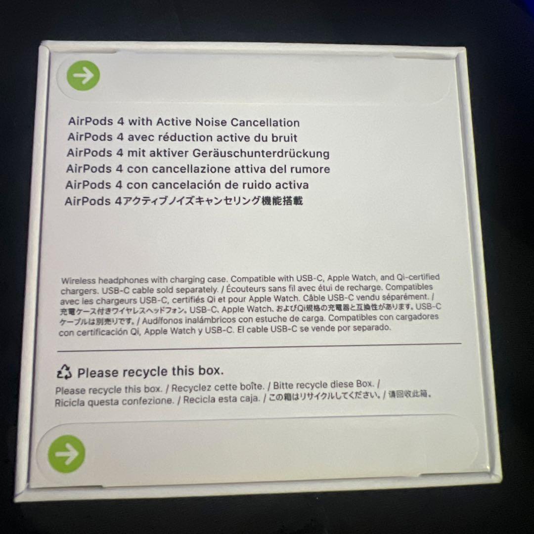 AirPods 4 ANC搭載 新品未開封 Apple正規品