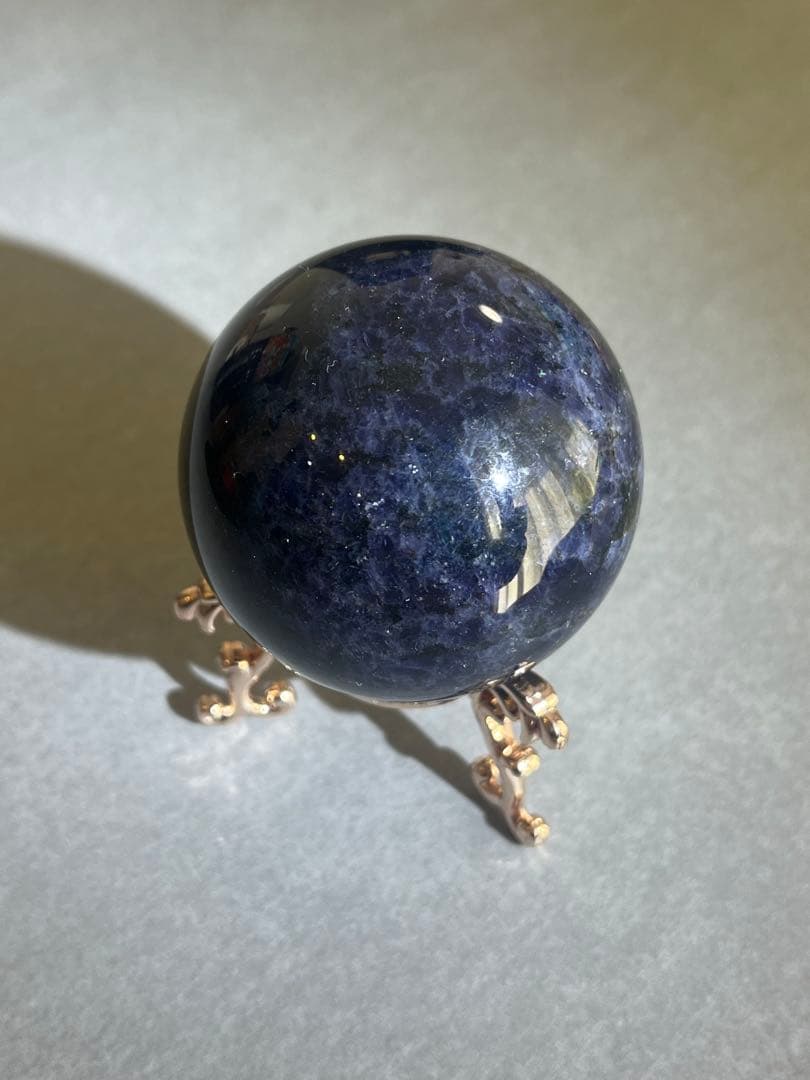 【高品質】アイオライト　スフィア　5.3cm